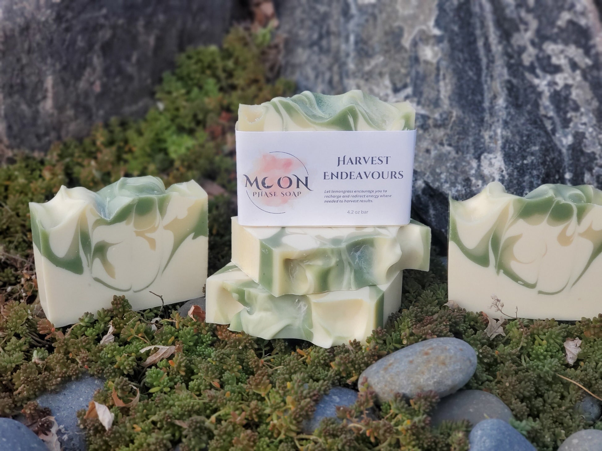 Harvest Endeavours - A lemongrass scented artisan cold process bar soap