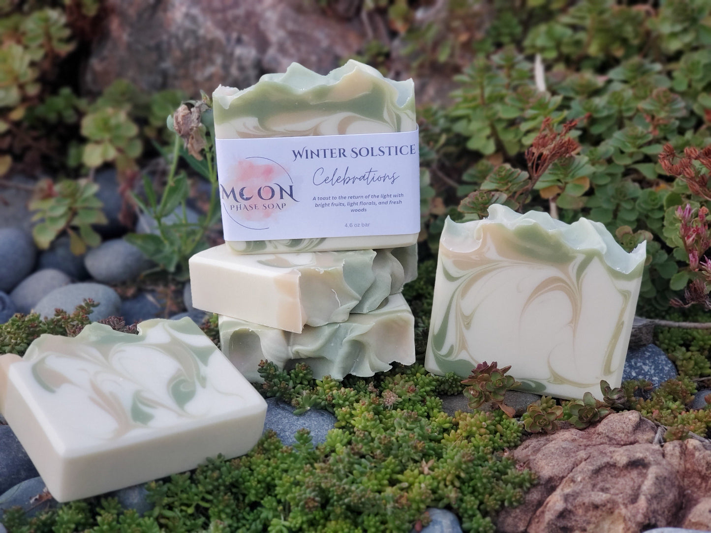 Celebrations - Light fruits, champagne and woods scented artisan bar soap