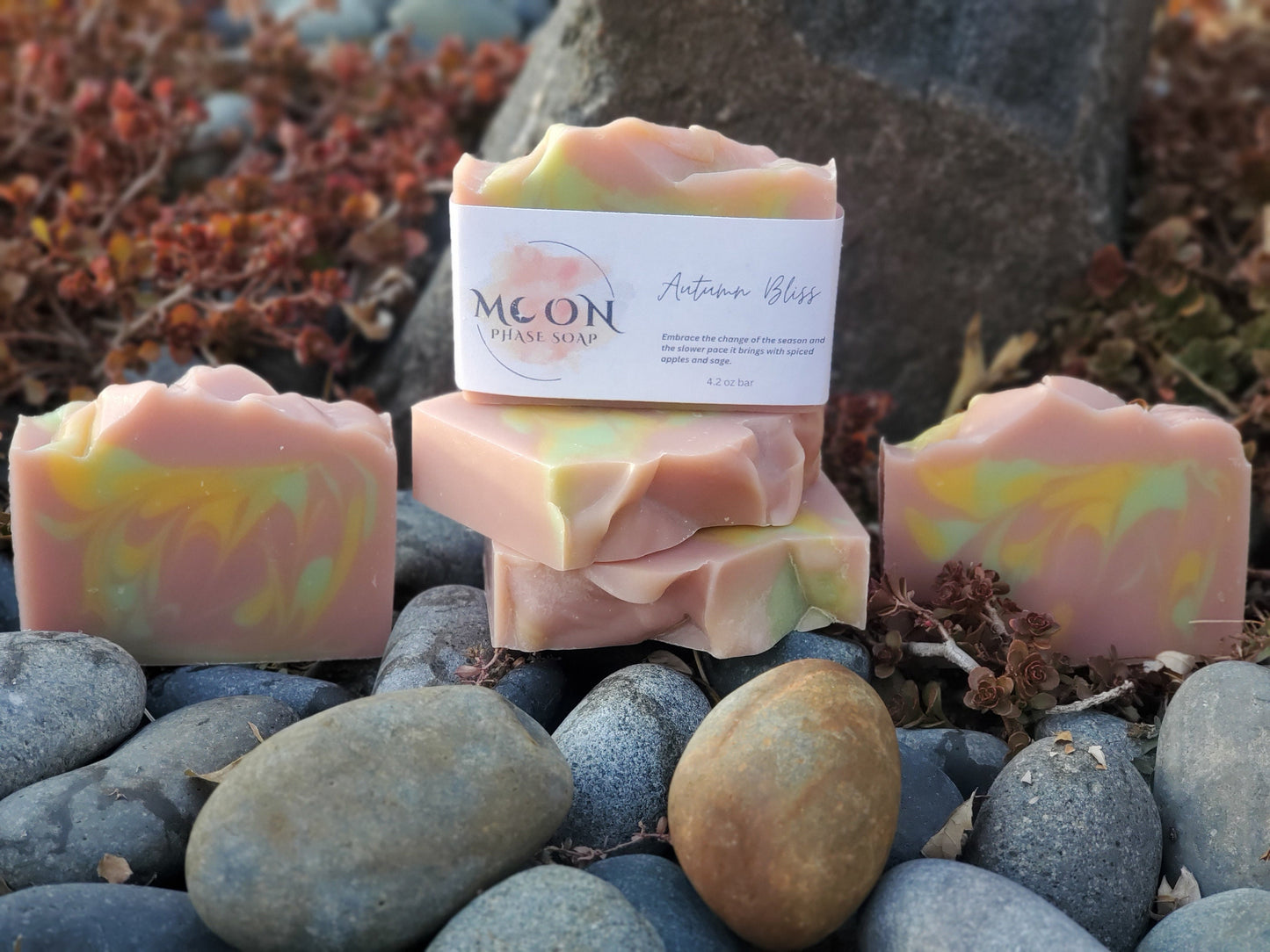 Autumn Bliss - A spiced apple scented artisan cold process bar soap