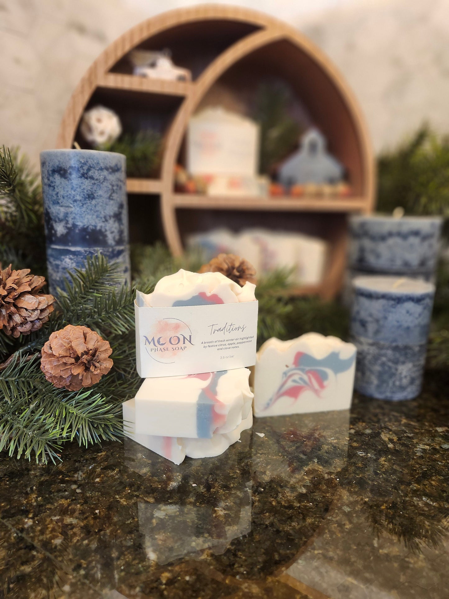 Traditions - A wintry scented artisan cold process bar soap