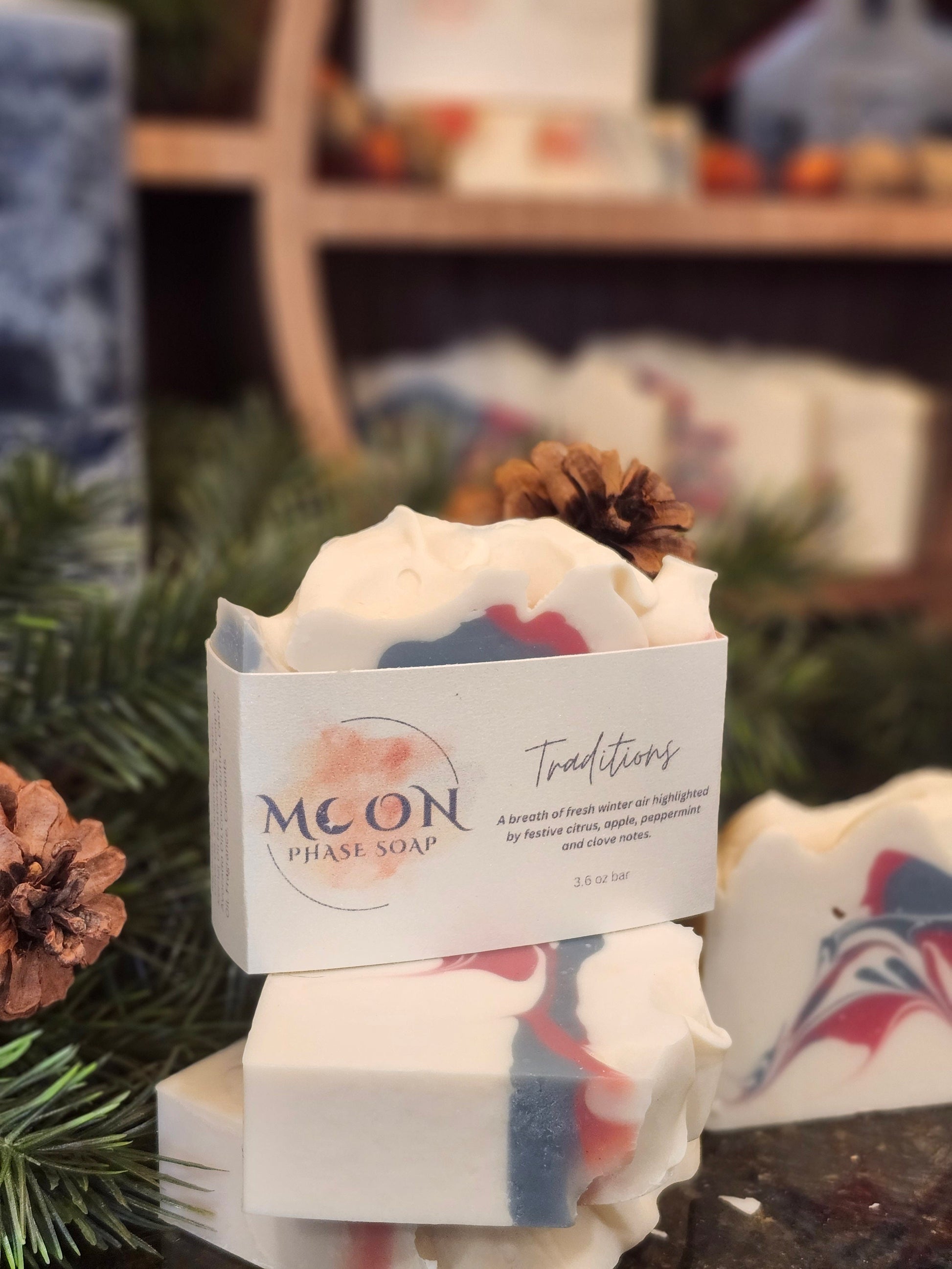 Traditions - A wintry scented artisan cold process bar soap