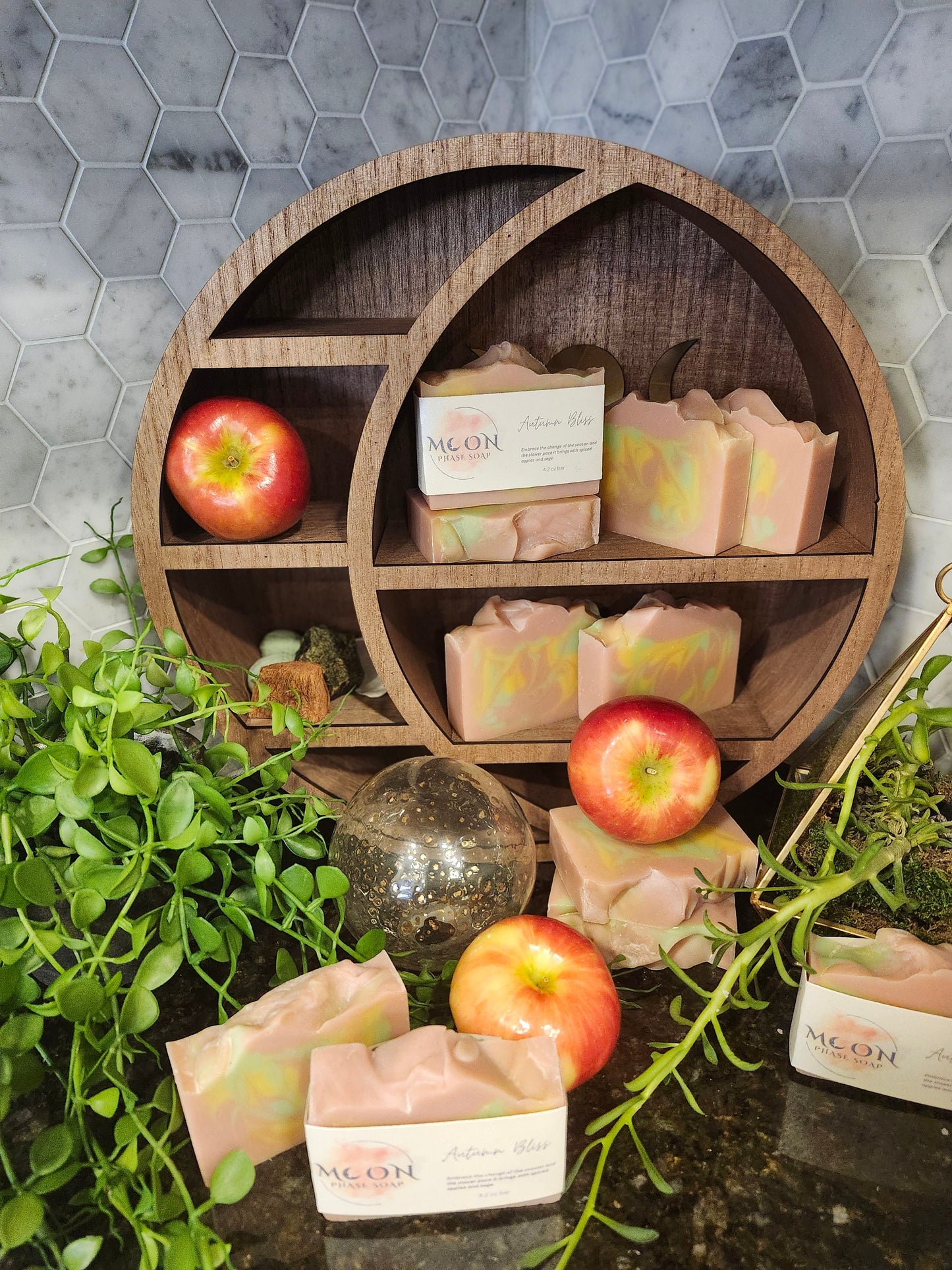 Autumn Bliss - A spiced apple scented artisan cold process bar soap