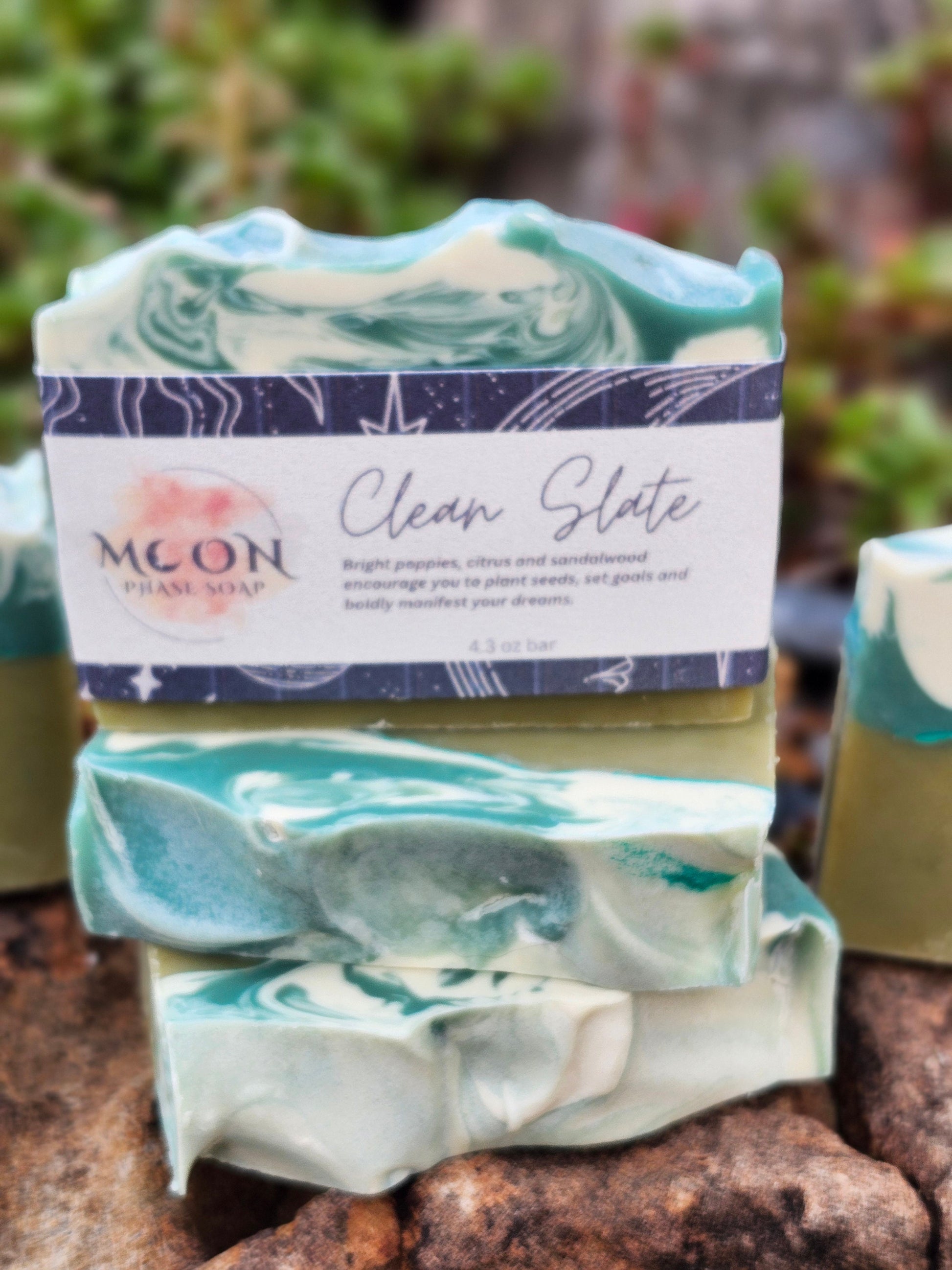 Clean Slate - Poppies, citrus, and sandalwood scented artisan bar soap